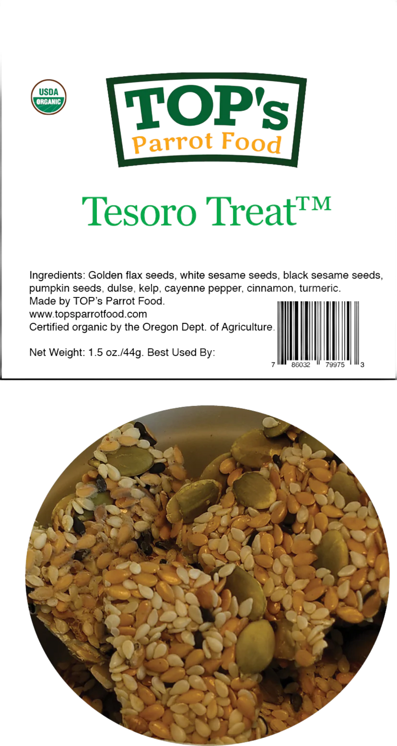 Organic Tesoro Treats - Original from TOPs Parrot Food