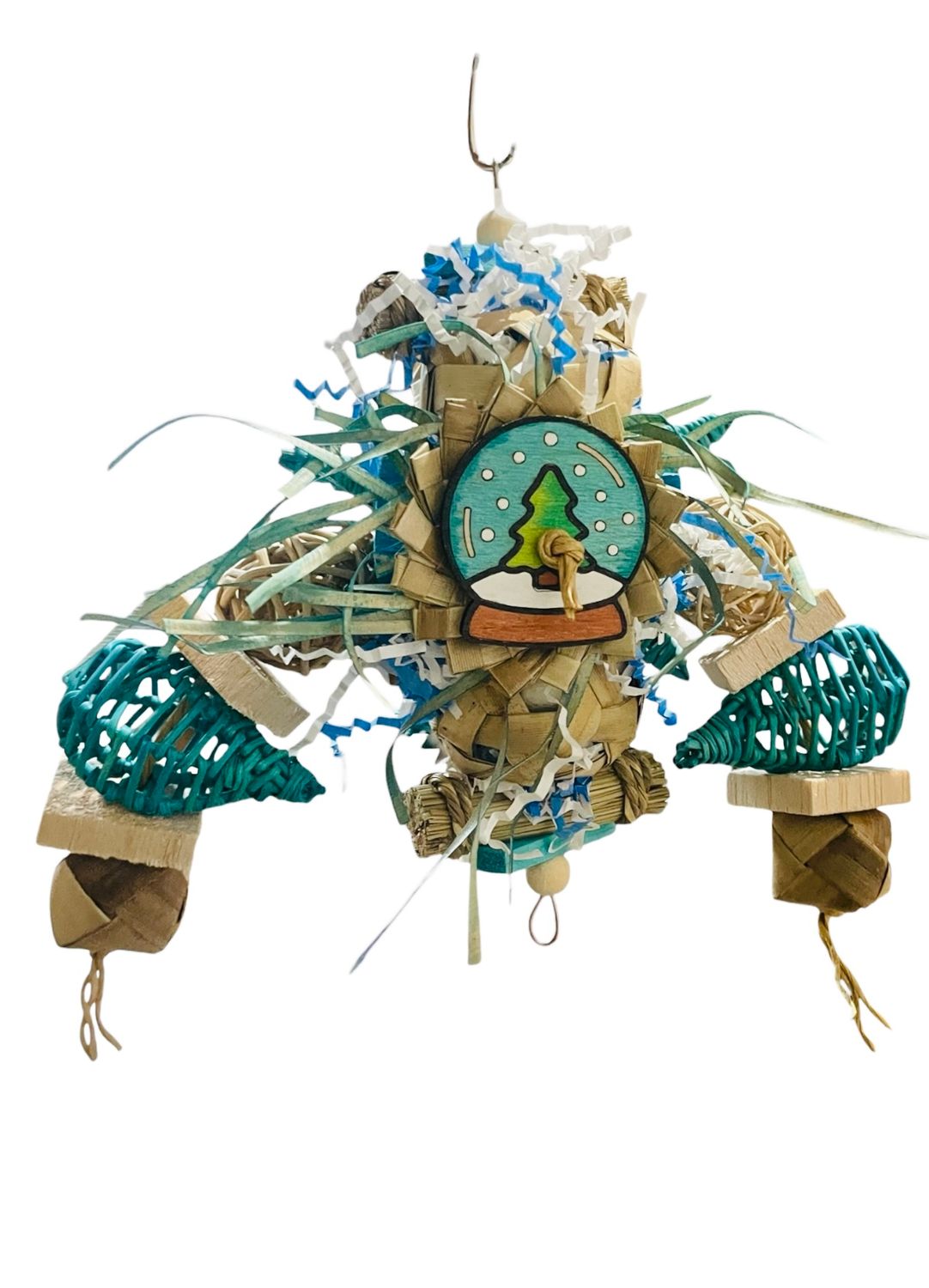 Glimmering Snowy Globe Shredder Feathered Addictions