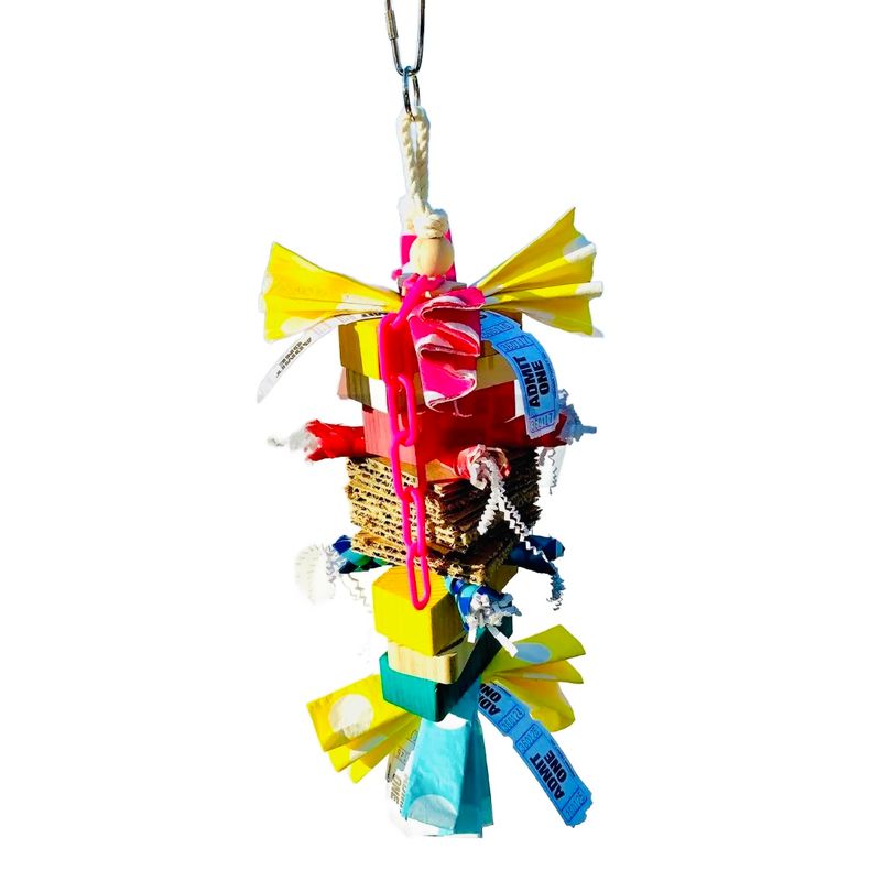 Betsy Large Tropical hanging toy for Medium and Large Size Birds by Bite Me Birdie