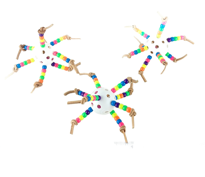 Sputnik Rattle Foot Toy 4" Diameter by Cheep Thrills