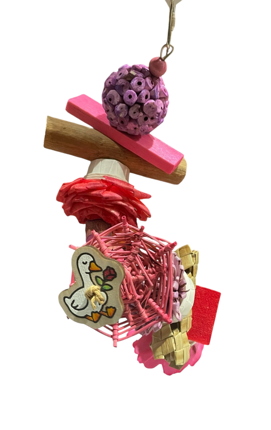 I Picked a Rose For You Crunchy Spiral for Small &amp; Medium Birds by Feathered Addictions