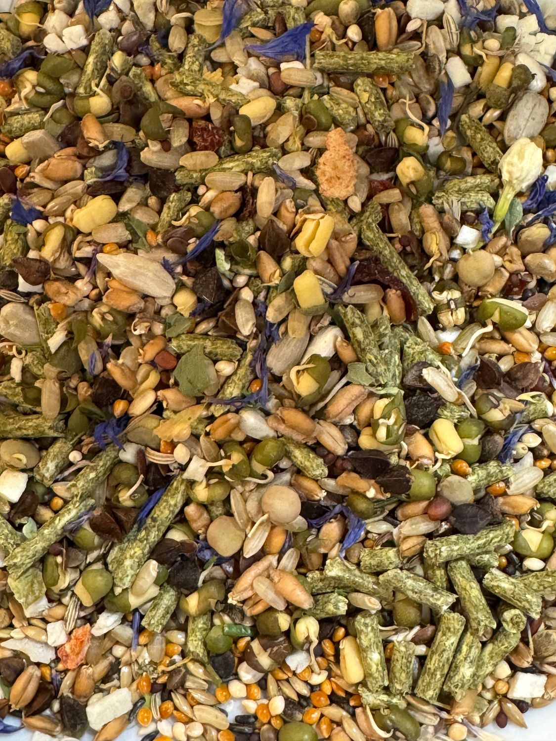 It's Bliss-Dry Meal Medley plus even more Micrograin Sprouts and Tops Parrot Food Mini Pellets Combo - For all small and some medium birds such as greys.
