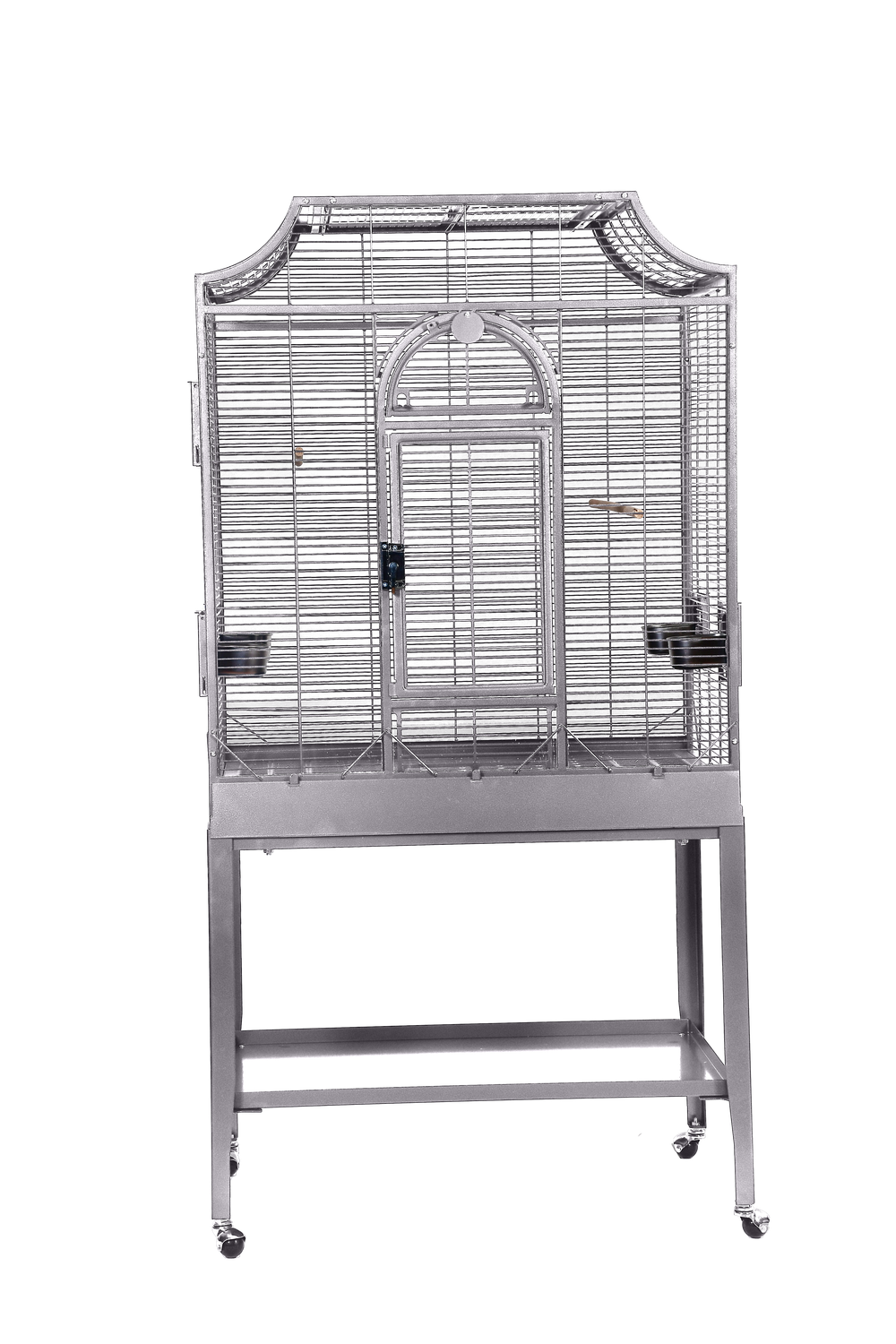 MA3221FL HQ 32" x 21" Elegant Style Flight Cage, Opening Top, Platinum 1" Bar Spacing available in Black and Platinum by A&amp;E Cage Company