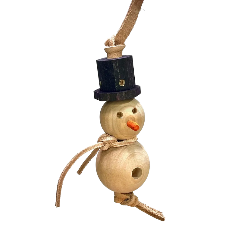 Olaf HUGE 10" Hard Ash Foraging Foot Toy for Hyacinths and Macaws by Bite Me Birdie