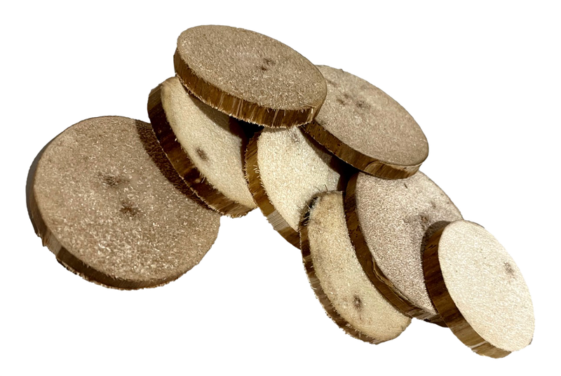 Hand Cut Yucca Medallions Natural - 12 Pack by Feathered Addictions