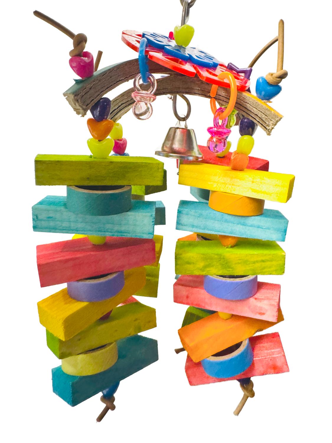 Rainbow Hearts Rain for Small Birds by Pirate's Beak