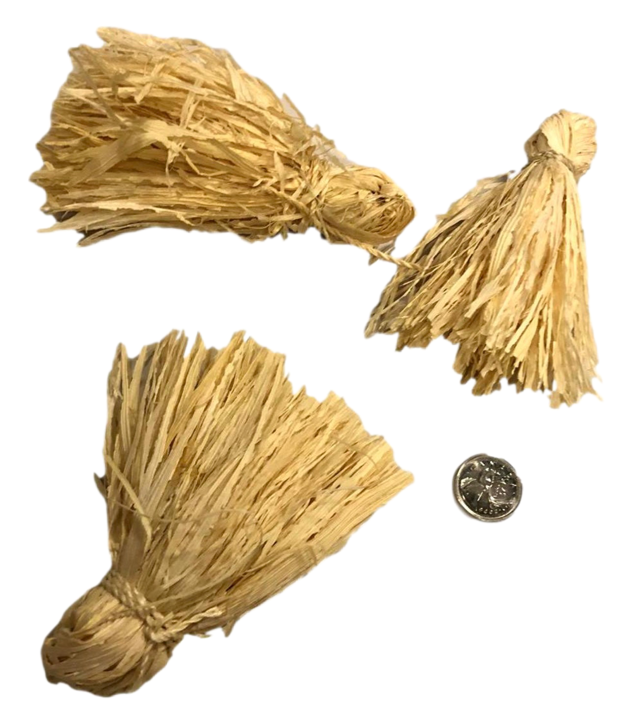 Hunky Natural Corn Tassels -3 Pack by Feathered Addictions