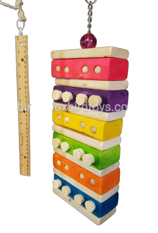 All Mixed Up Super Size Hanging Toy by Birdie Box Bird Toys