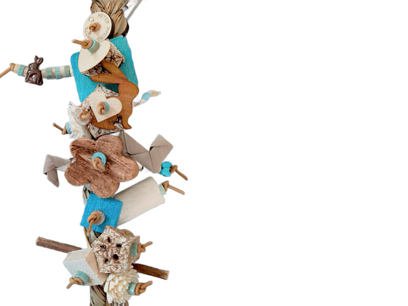 Chocolate Bunny Seagrass Shredder by Peter Piper Parrots - Limited Edition