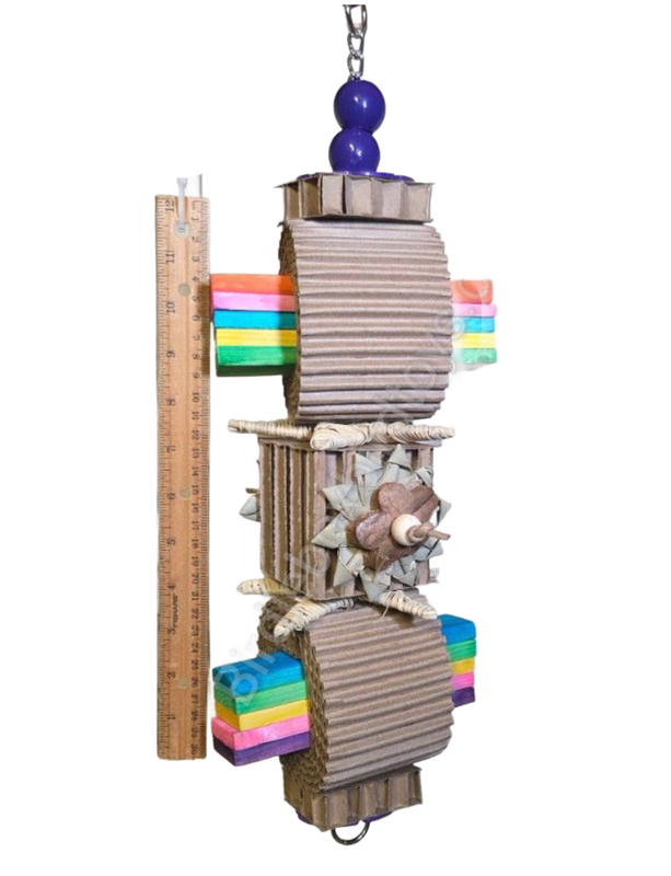 Super Shredder Hanging Toy for Large and some Medium Birds by Birdie Box Bird Toys