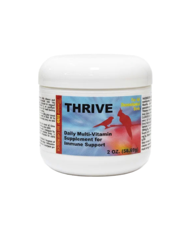 Thrive Bird Vitamin &amp; Mineral Supplement Formula for Immune Support especially for Sick or Recovering Birds 2 oz by Morning Bird Products