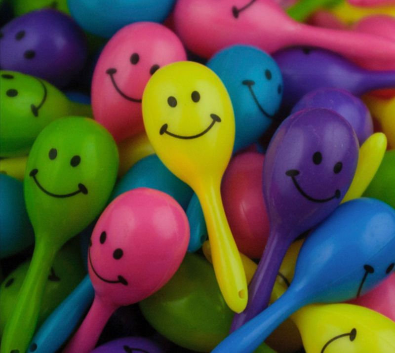 Mini Maracas Foot Toy or Toy Part for Small Birds - Pack of 6 by Super Bird Creations