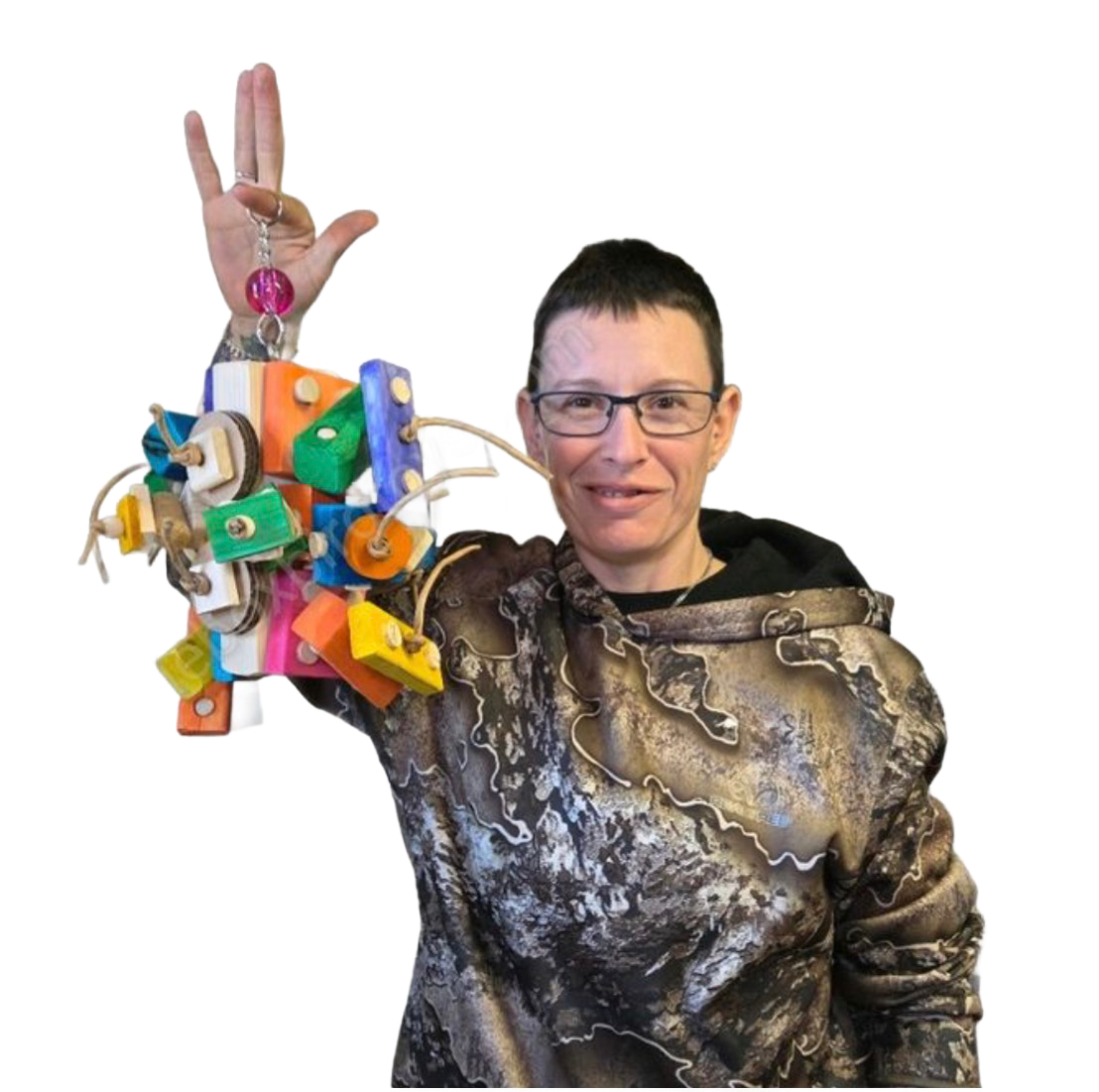 The Footie Tree for Large Birds by Birdie Box Bird Toys