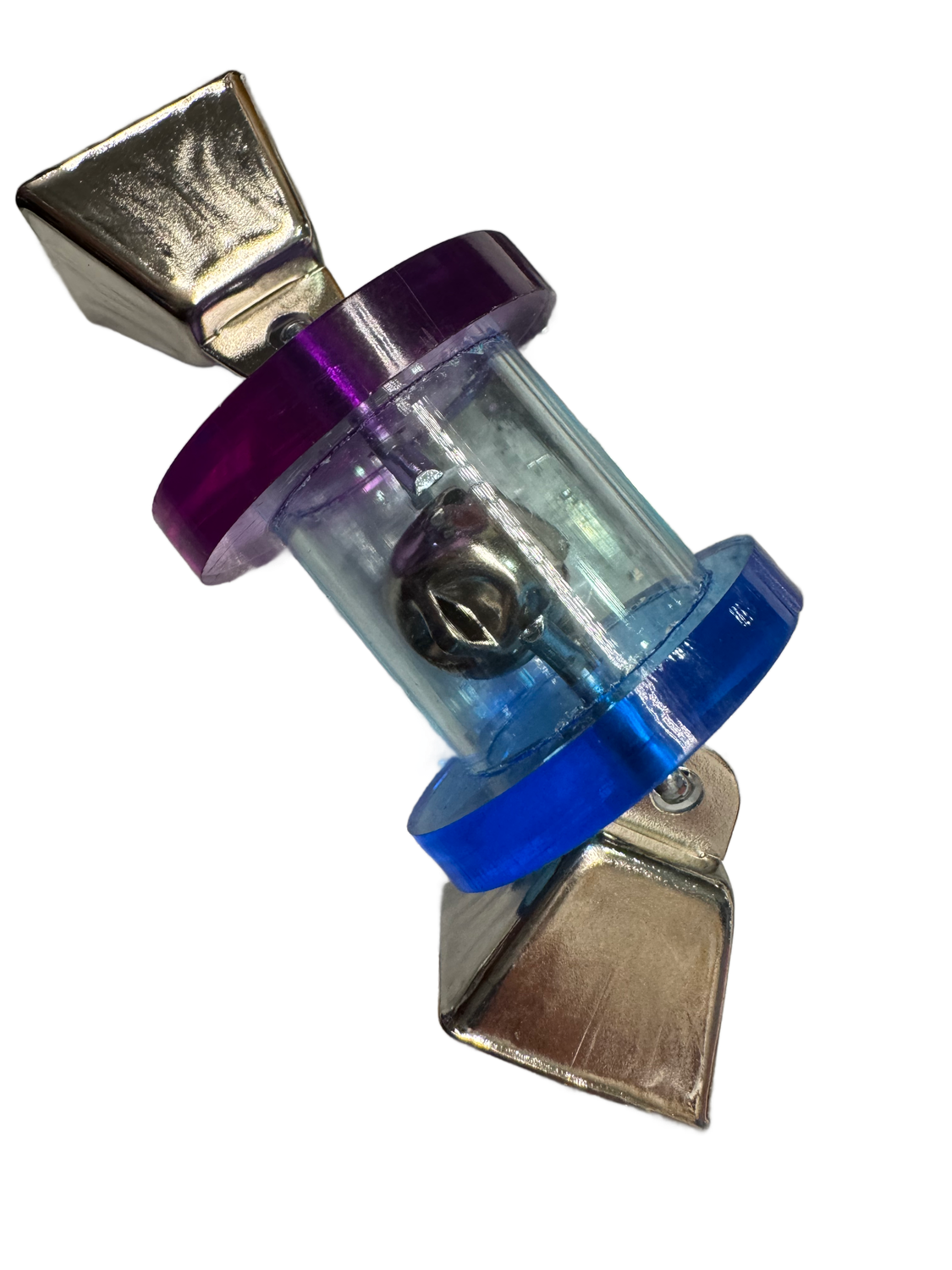 Triple Bells Acrylic Foot Toy for Medium Birds by Bell Plastics Bird Toys