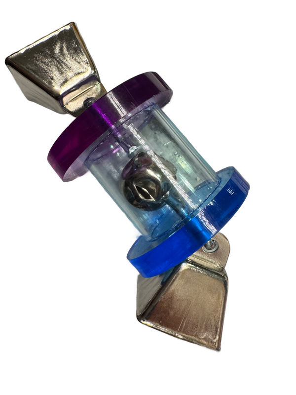 Triple Bells Acrylic Foot Toy for Medium Birds by Bell Plastics Bird Toys