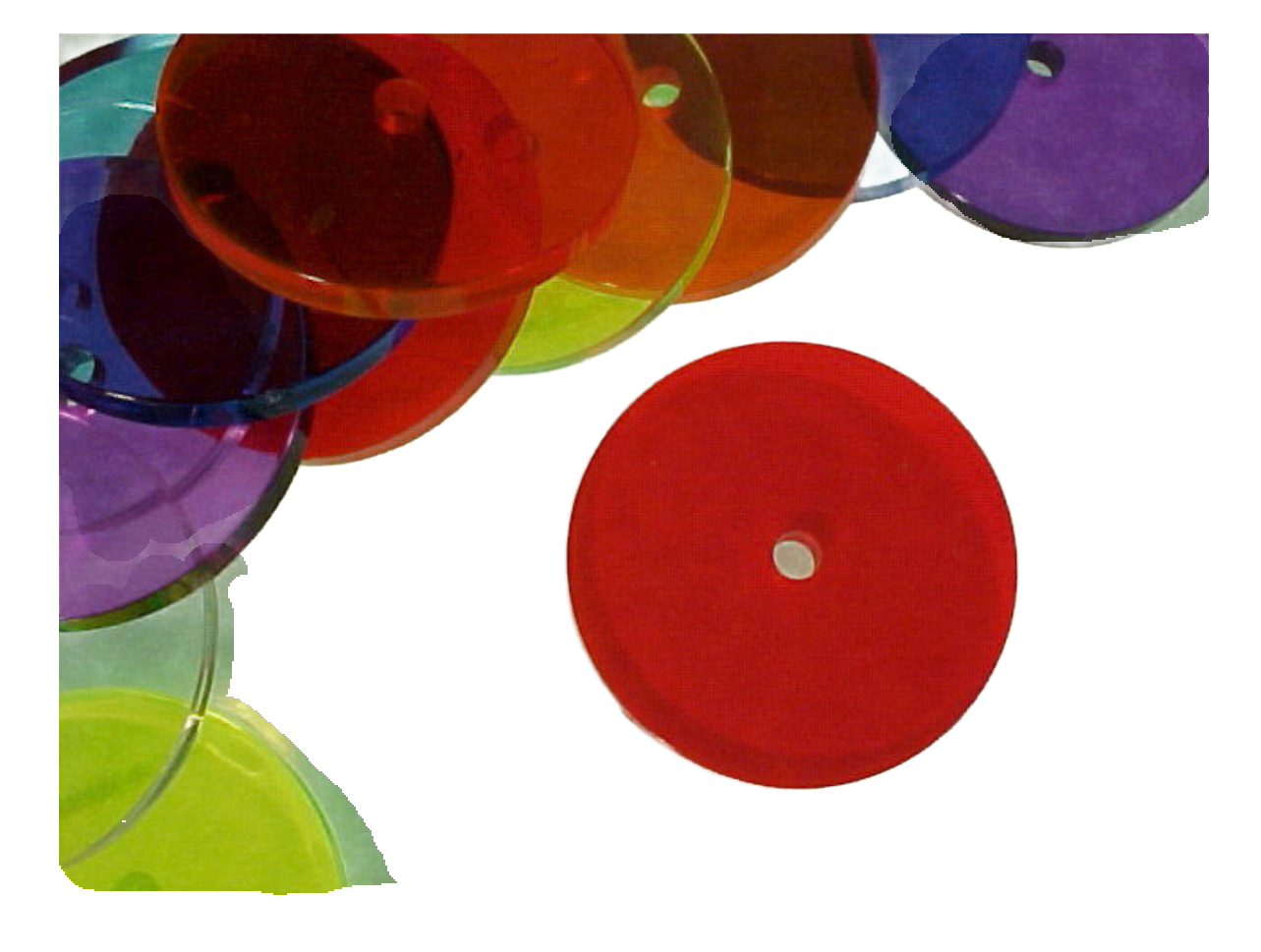 2.5" Diameter Acrylic Washer for Medium &amp; Large Birds by Bell Plastics Bird Toys