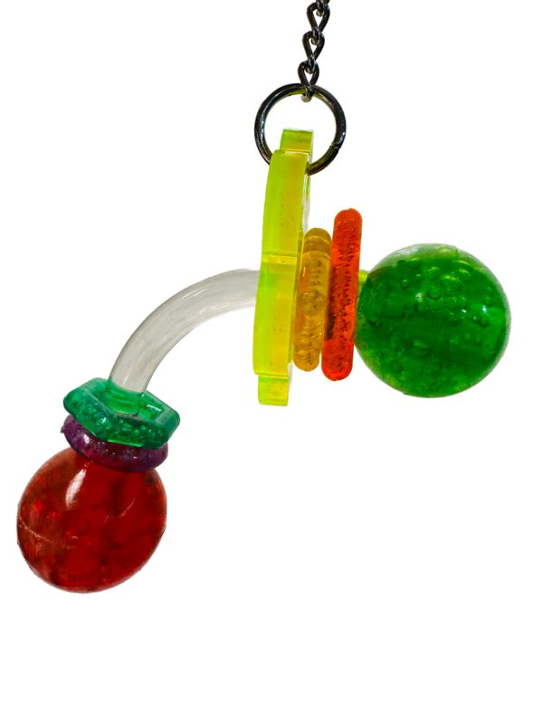 Slider Acrylic Hanging Toy for Small &amp; Medium Birds by Bell Plastics Bird Toys