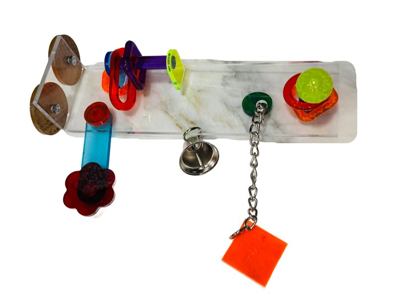 Activity Center Large in Acrylic for Medium &amp; Large Birds by Bell Plastics Bird Toys