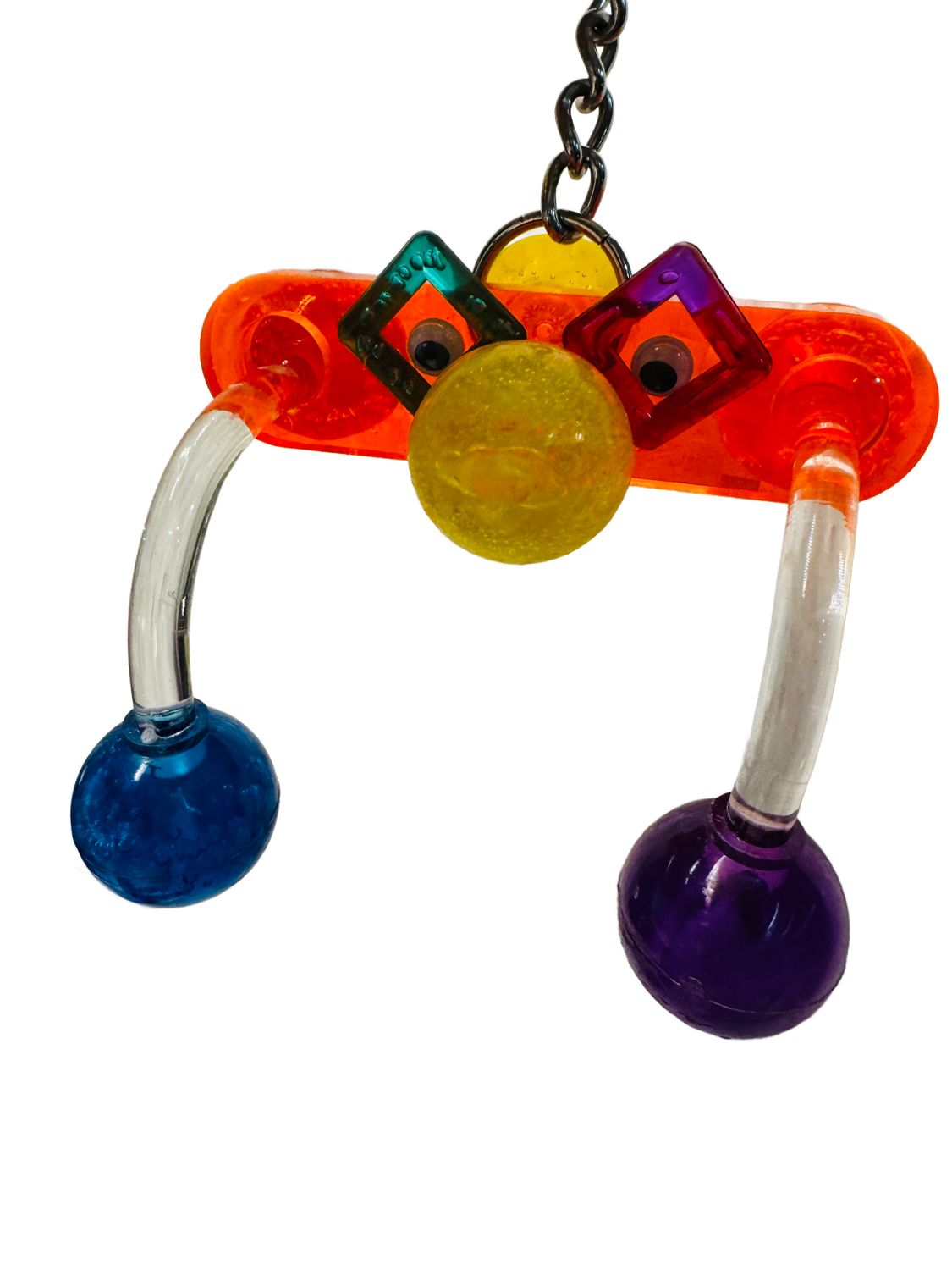 Crazy Legs Acrylic Hanging t Toy for Small &amp; Medium Birds by Bell Plastics Bird Toys