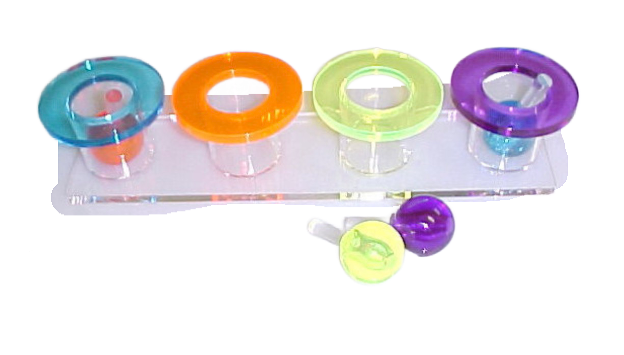 Swizzle Sticks Acrylic Training Toy for Medium &amp; Large Birds by Bell Plastics Bird Toys