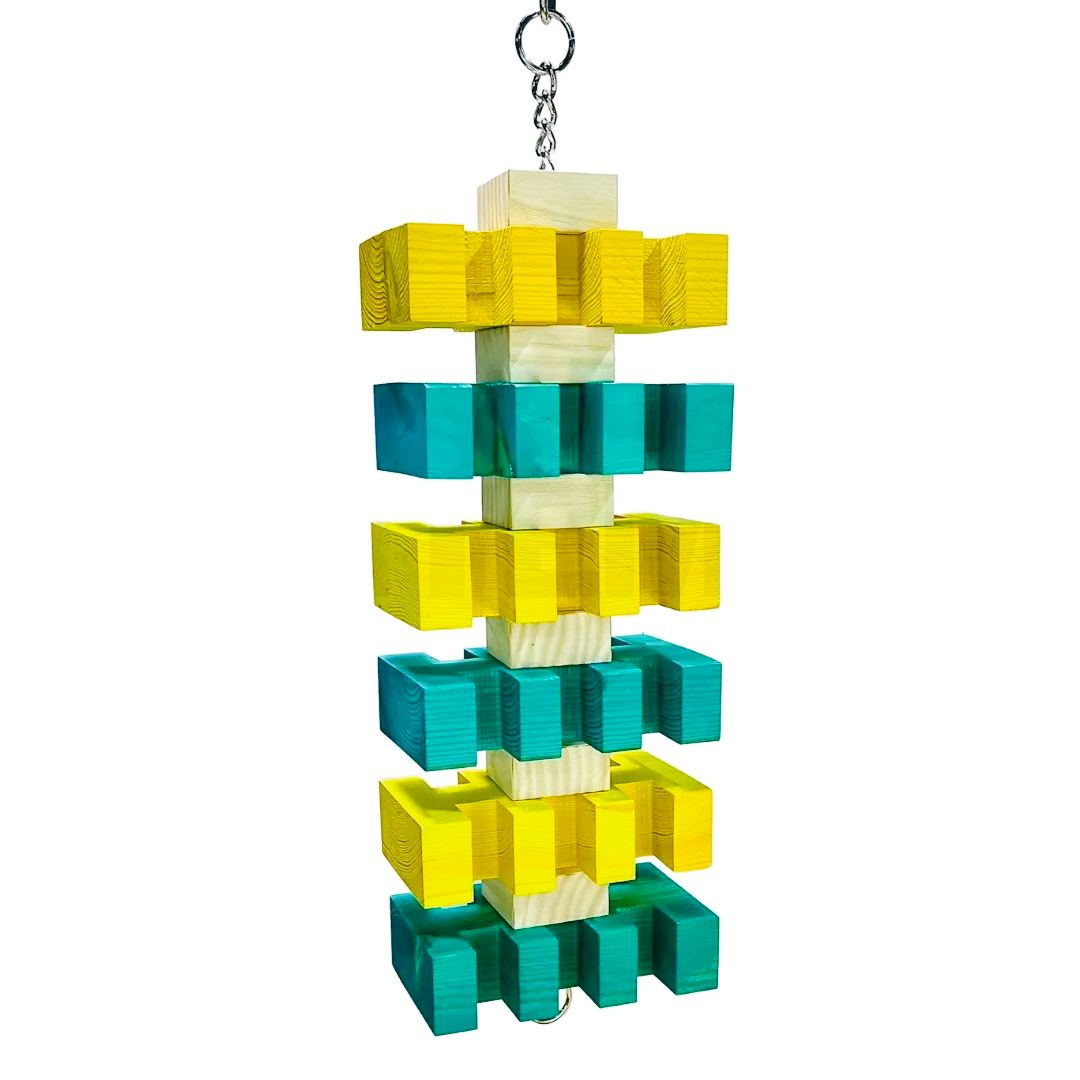 Jagger Tropical Hanging Toy for Large Size Birds by Bite Me Birdie