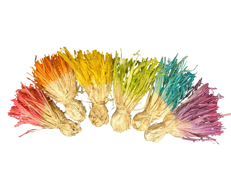 Hunky Natural Corn Tassels Colored - 3 Pack by Feathered Addictions