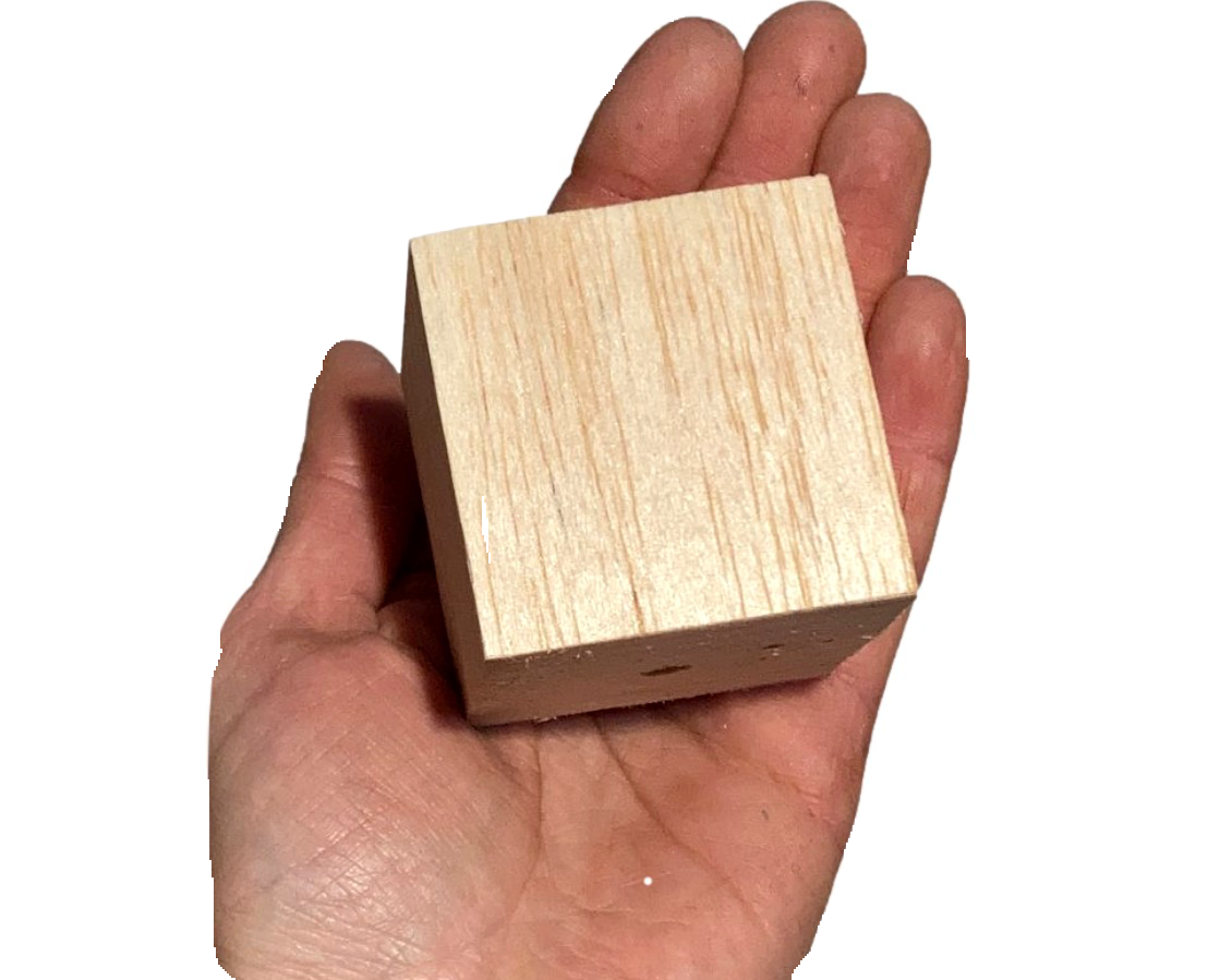 Jumbo Balsa Cubes 2" Natural 3 Pack by Feathered Addictions