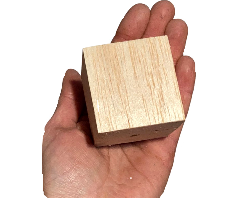 Jumbo Balsa Cubes 2" Natural 3 Pack by Feathered Addictions