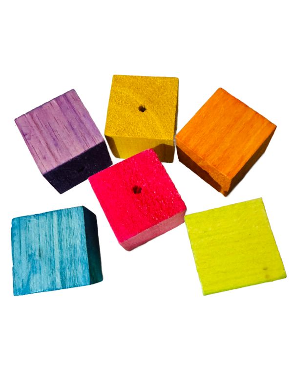Jumbo Balsa Cubes 2" Colored 3 Pack by Feathered Addictions