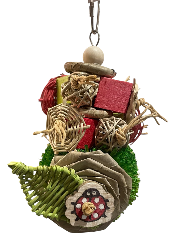 Lady Bug Lane Poof Limited Edition for Small Birds by Feathered Addictions