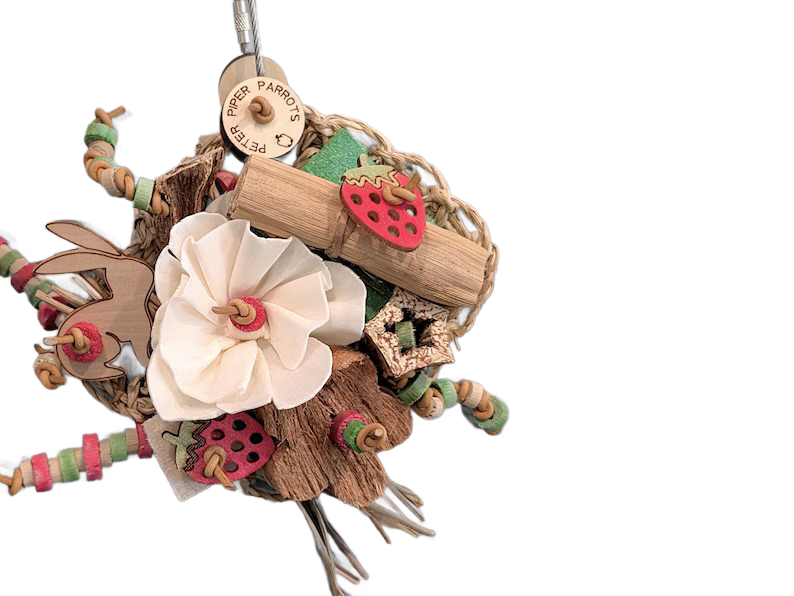 Sweet Strawberry 4"x4" Premium Mat Shredder by Peter Piper Parrots Limited Edition