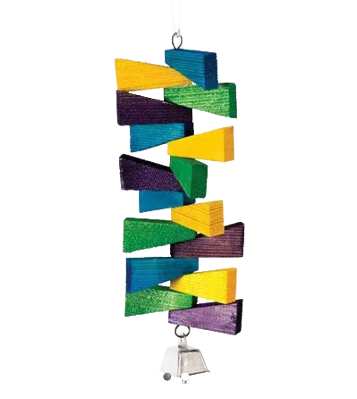 Spinning Triangle Toy for Medium Birds by Featherland Paradise