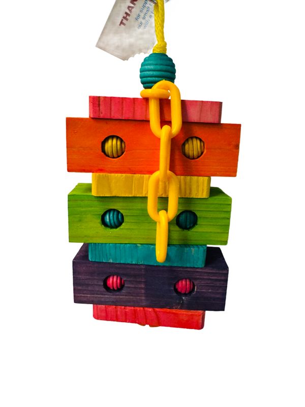 Quinn Rainbow for Medium &amp; some Large Birds by Bite Me Birdie