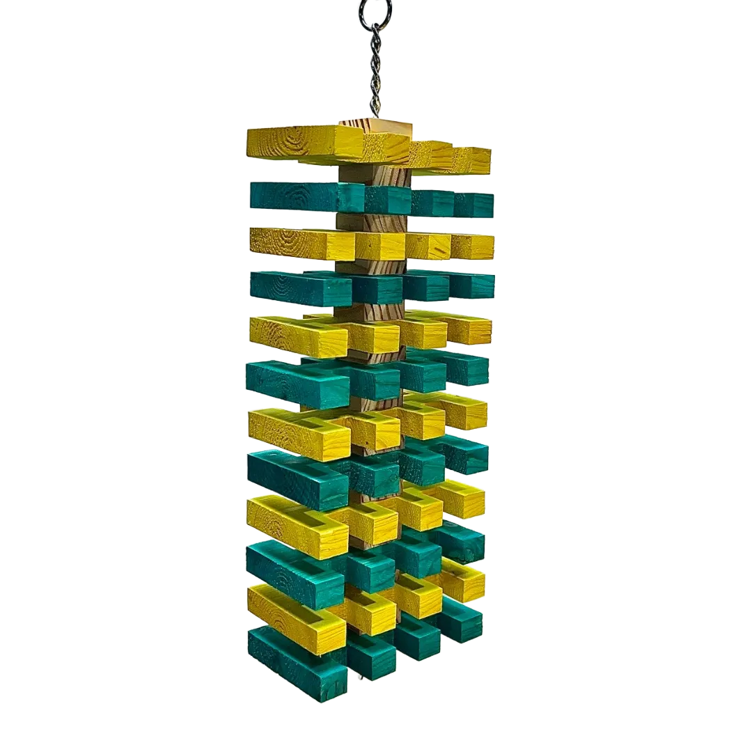 Jagger Tropical Skinny Hanging Toy for Large Size Birds by Bite Me Birdie