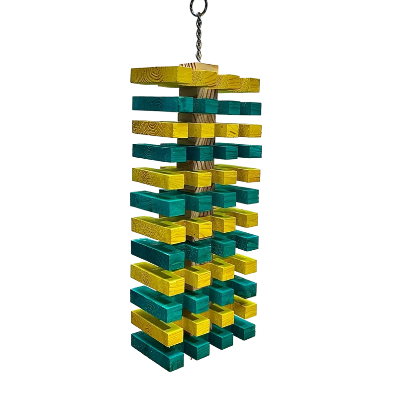 Jagger Tropical Skinny Hanging Toy for Large Size Birds by Bite Me Birdie