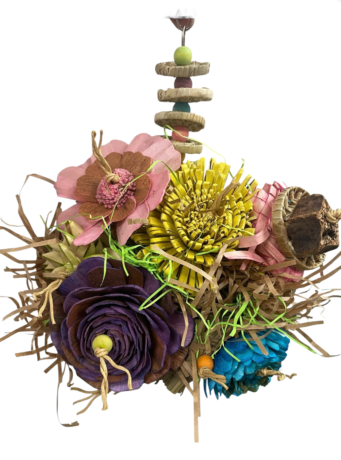 Blushing Bloom Basket Limited Edition for Small &amp; Medium Birds by Feathered Addictions