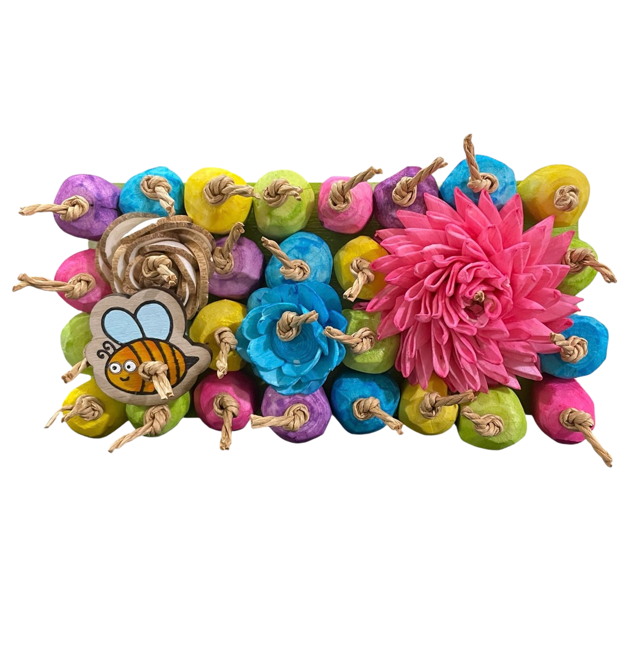 Botanical Bee Garden Bingo Board Extended Limited Edition for Small &amp; Medium Birds by Feathered Addictions