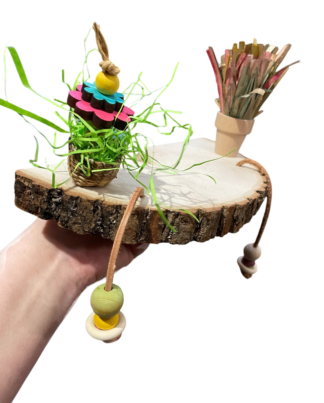 Basswood Precious Garden Platform by Feathered Addictions