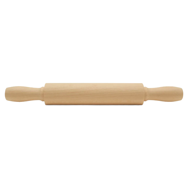 7" Hardwood Birch Rolling Pin Foot Toy by Parrotsrus