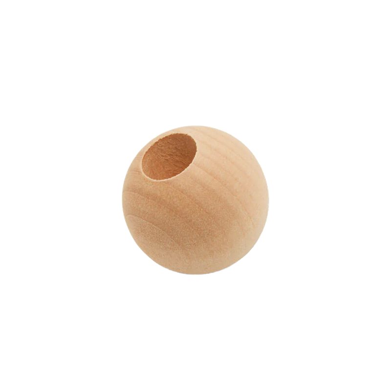 1.25" Foraging Hardwood Beads Pack of 5 Foot Toy for Medium and Large Birds by Parrotsrus