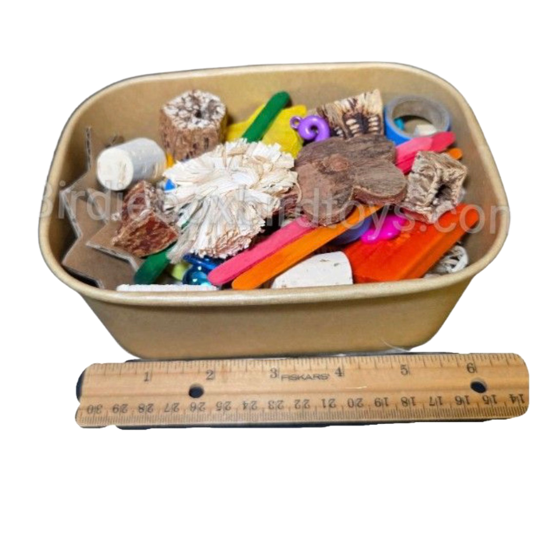 Bucket Refill to Go for Small and Medium Birds by Birdie Box Bird Toys