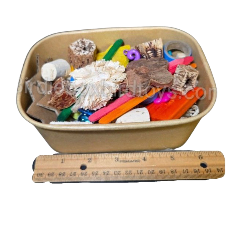 Bucket Refill to Go for Small and Medium Birds by Birdie Box Bird Toys