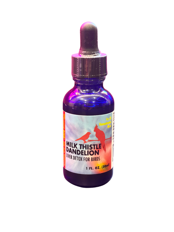 Milk Thistle / Dandelion Liver Detox for Birds by Morning Bird - 1 fl oz