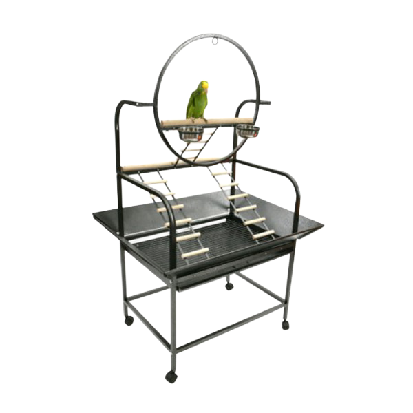 J6 Black Multi Level Play Stand with Ladders 32"x21"x64" with Shipping Included by A&amp;E Cage Company