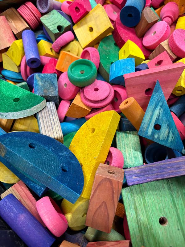 Bulk Wood Parts - 2 Lb Assortment by Cheep Thrills