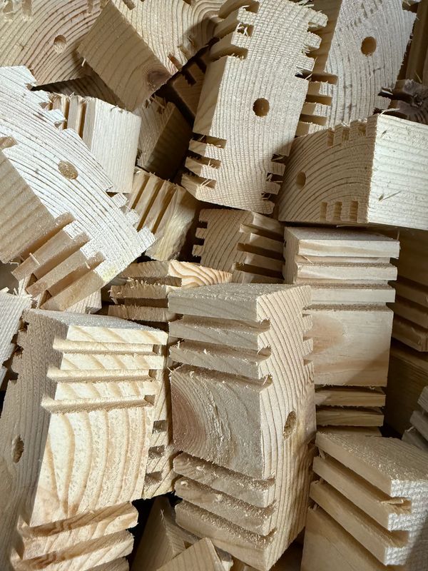 Natural Long Puzzler Blocks - 1.5" Thick - 10 Pack by Cheep Thrills