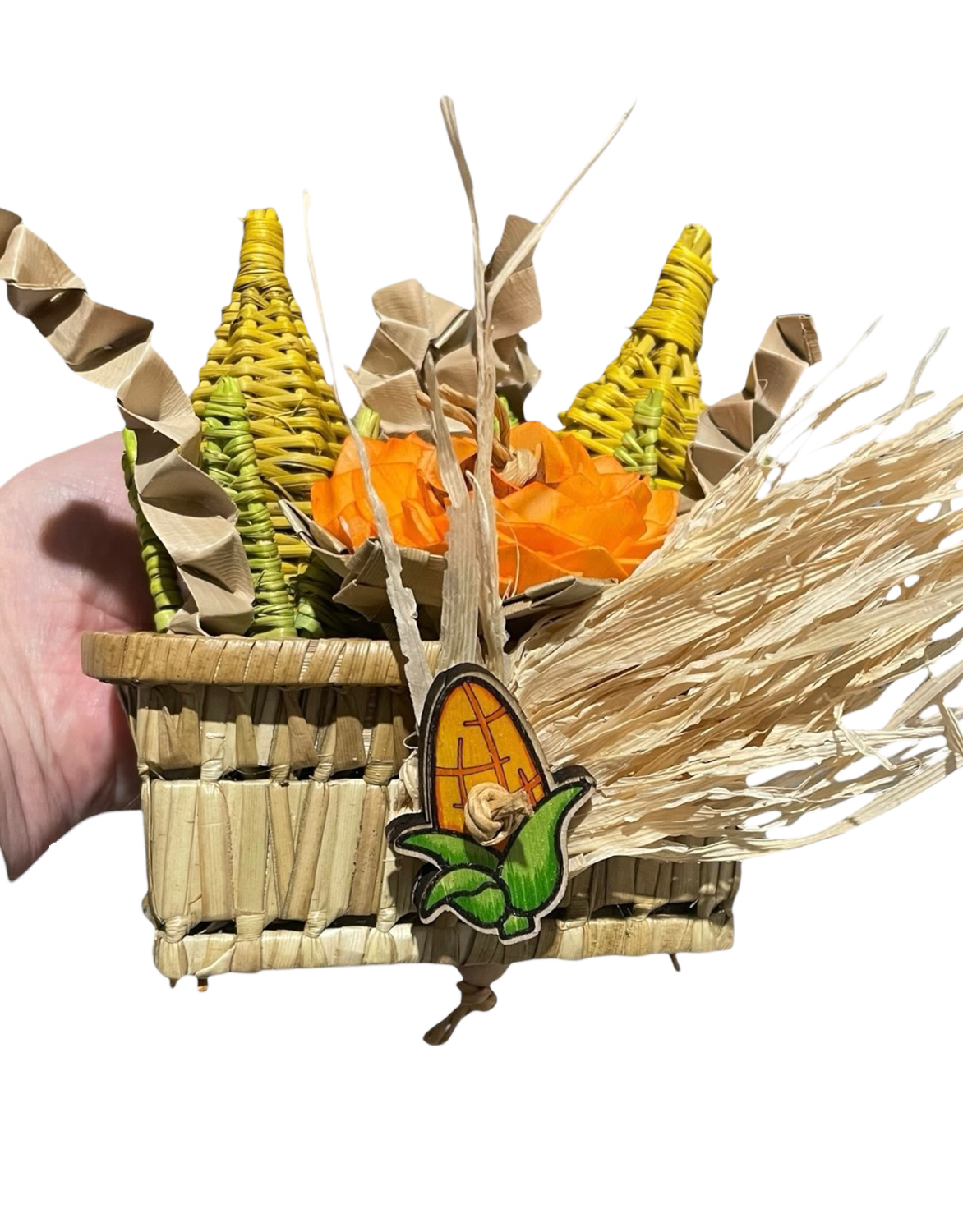 Corn Farmer Foraging Basket Limited Edition for Small Birds by Feathered Addictions