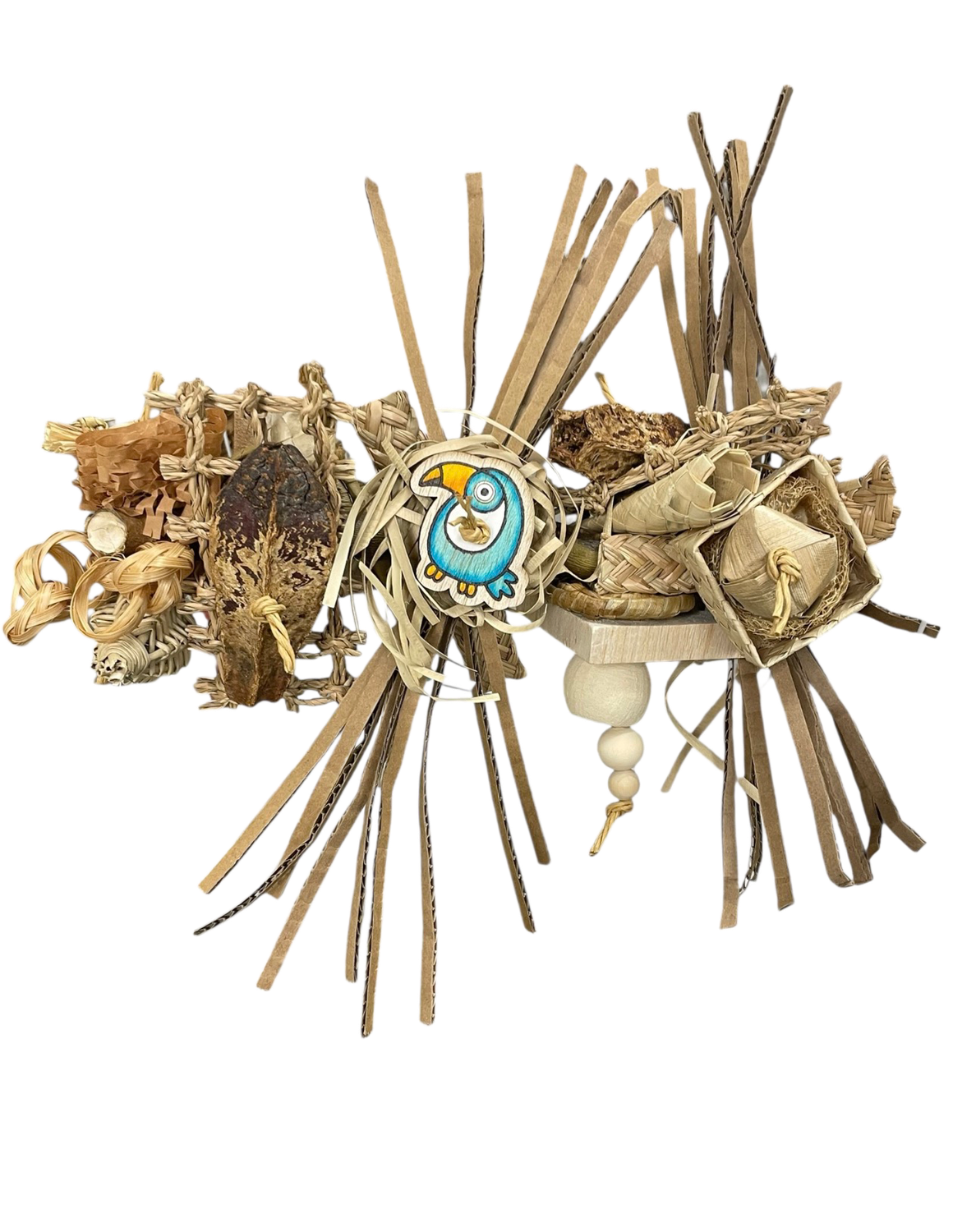 Jamming with my Toucan: Chew and Forage Perch Limited Edition for Small Birds by Feathered Addictions