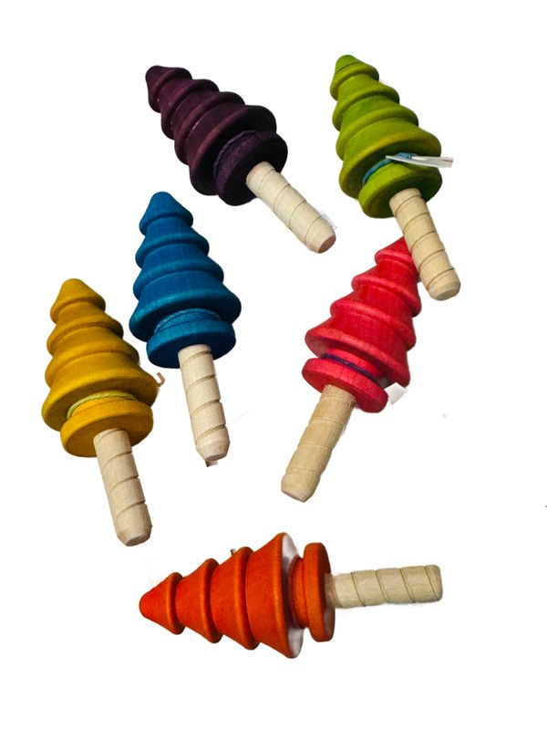 Wooden Stick Colorful Pine Tree Talon Toy MEDIUM Size by Bite Me Birdie