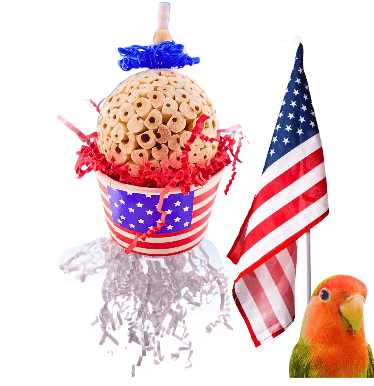 Star Spangled Sola for Small Birds by Bonka Bird Toys